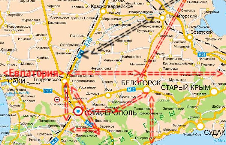 Нижнегорский район Крыма и будущий курорт Салгирский. Крымский Туристический Навигатор